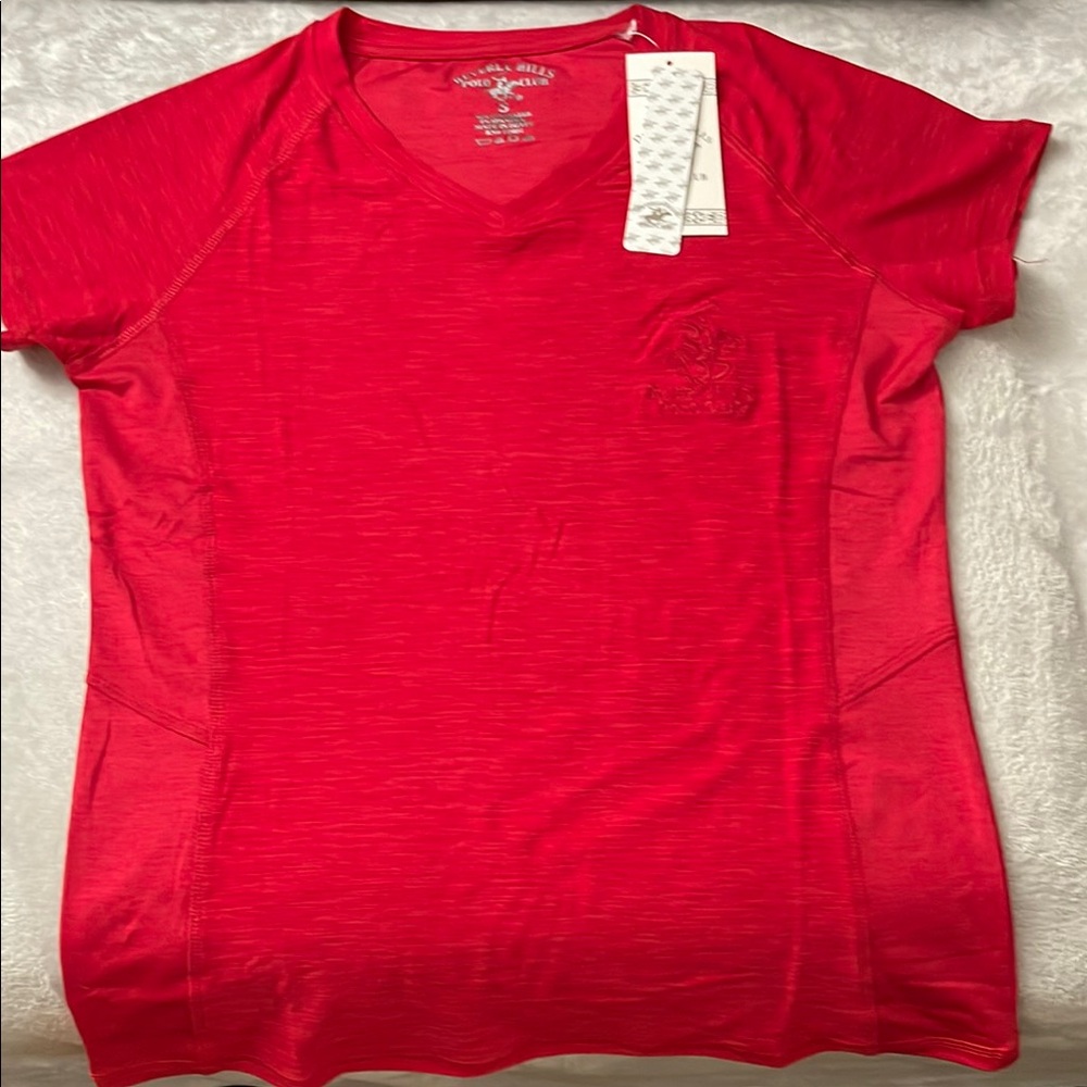 Beverly Hills Polo Club Red Short Sleeve Tee